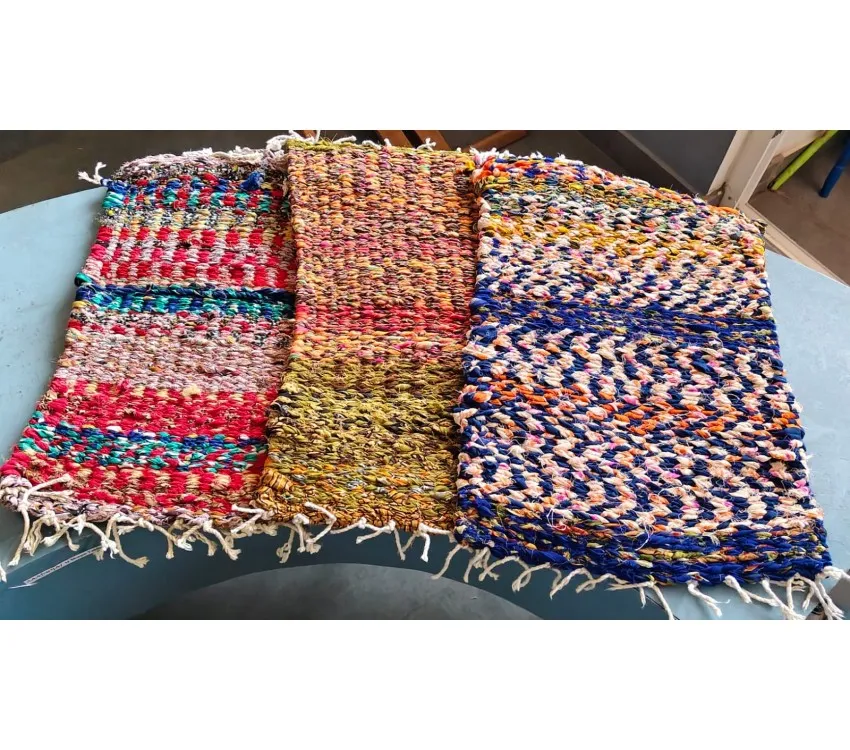 Foot Mats Made from  Old Sarees 